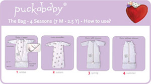 Puckababy Bag Seasons sleeping Bag