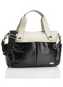 Storksak Kate Patent Stone And Black Changing Bag