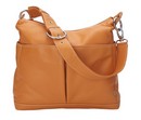OiOi Orange Leather Hobo Changing Bag