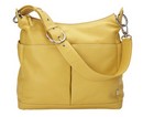 OiOi Yellow Leather Hobo Changing Bag