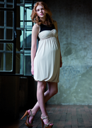 Attesa Black and Cream Maternity Dress