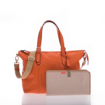 Jem + Bea Beatrice changing bag in Orange