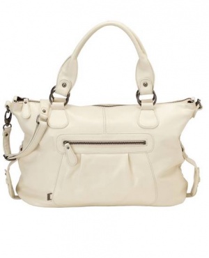 OiOi Soft Ivory Nappa Leather Changing Bag
