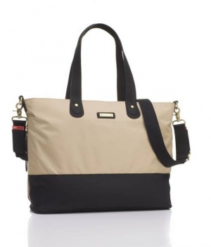 Storksak Tote in Champagne and Black