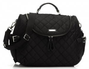 Storksak Poppy Black Nylon Changing Bag