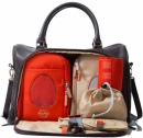 PacaPod Firenze Leather Changing Bag in Chocolate
