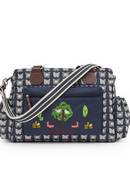 Pink Lining Twins Changing bag Butterflies on Navy