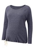 Amoralia nursing zip top in Denim
