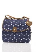 Babymel Satchel Jumbo Dot Changing Bag blue