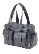 OiOi  Gun Metal Patent Carry All