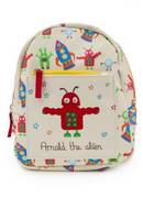 Pink Lining Mini Rucksack Arnold the Alien